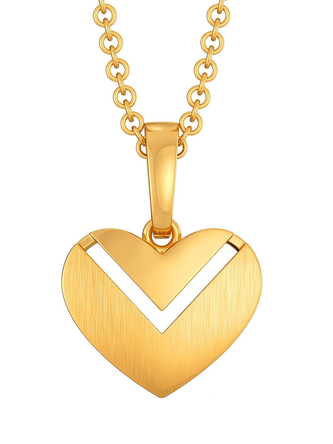 

MELORRA Hearts in Bougie 18KT Gold Pendant