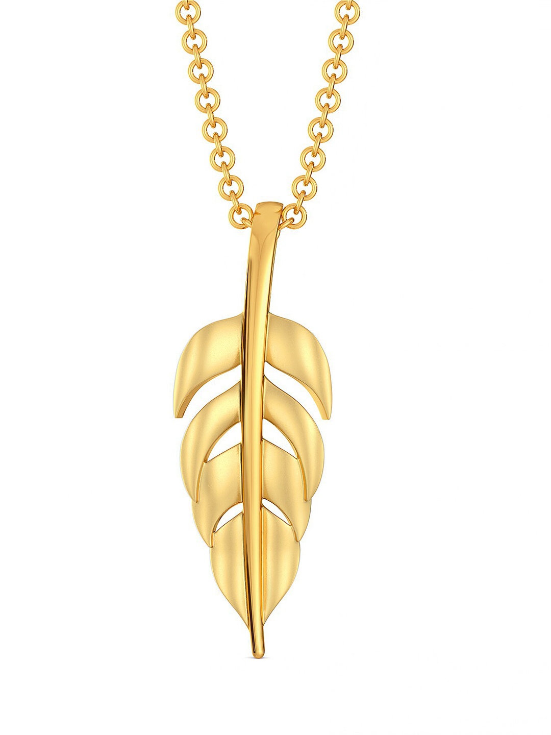 

MELORRA Flick A Feather 18KT Gold Pendant