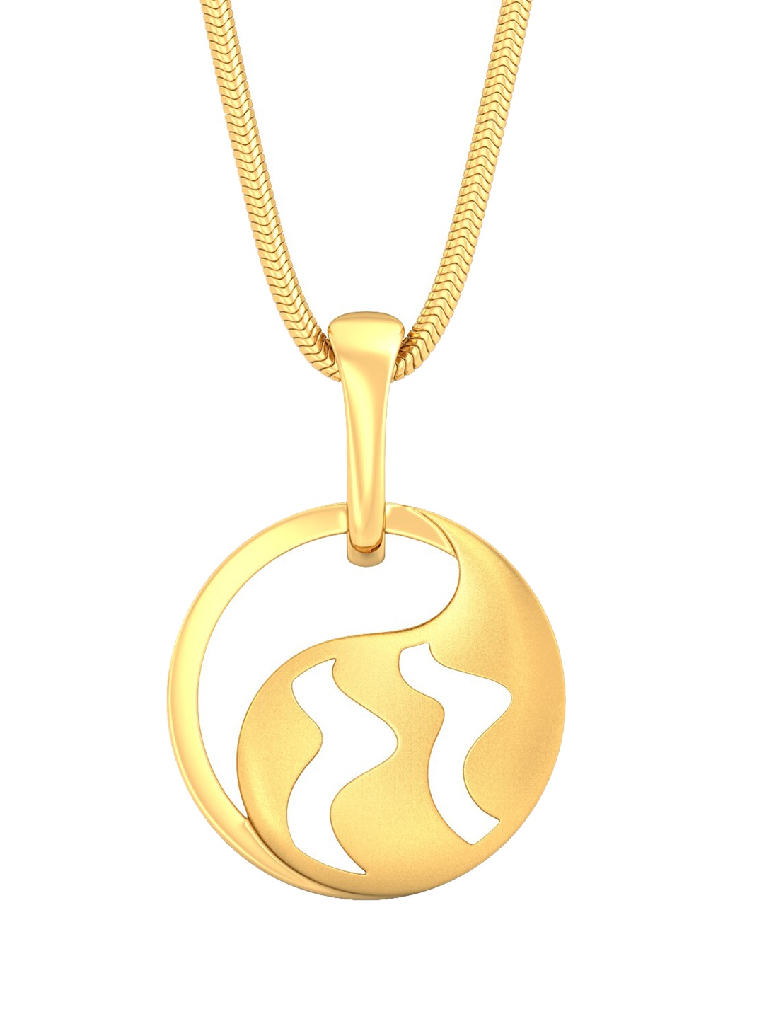 

MELORRA Boteh Beauty 18KT Gold Pendant, Yellow