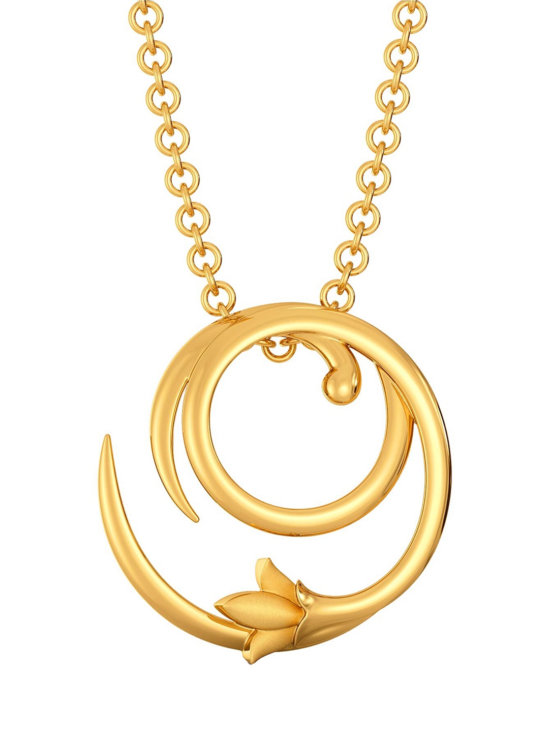 

MELORRA 18KT Yellow Gold Loop De Vine Pendant