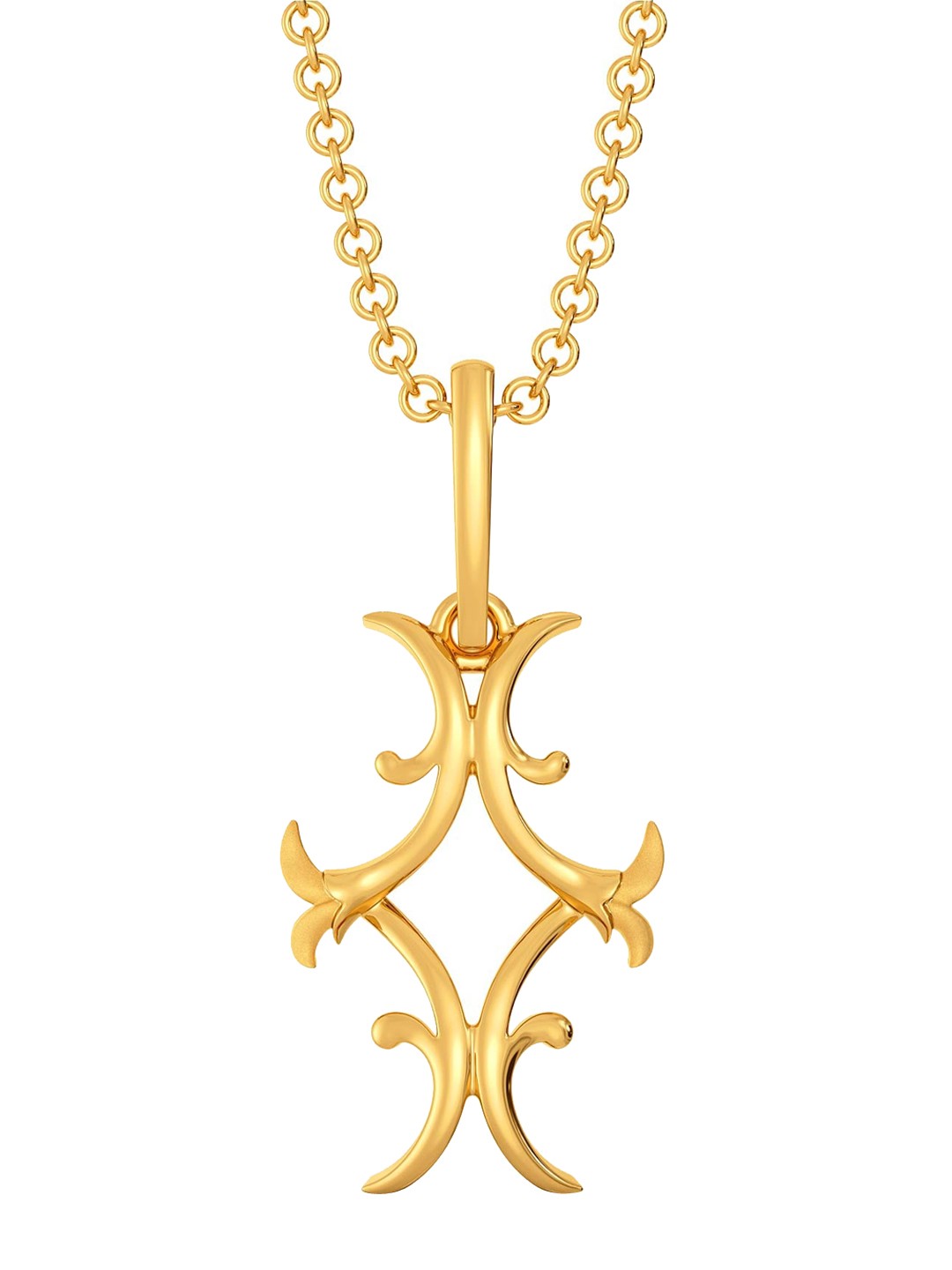 

MELORRA Print Reimagined 18KT Gold Pendant, Yellow