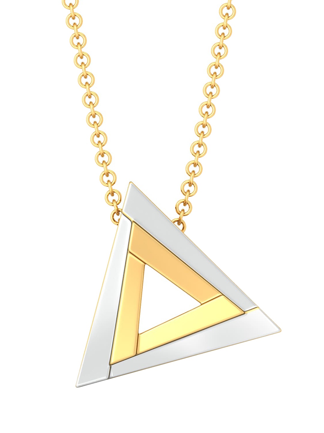 

MELORRA Fierce Figments 18KT Triangle Shaped Pendant, Yellow