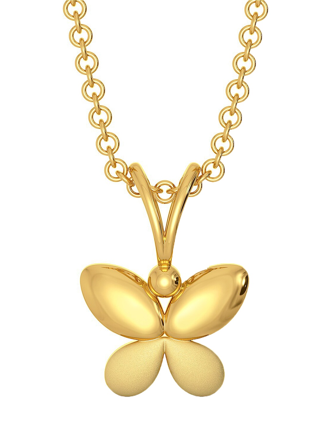 

MELORRA 18KT Yellow Gold Fly Chi Butterfly Shaped Pendant