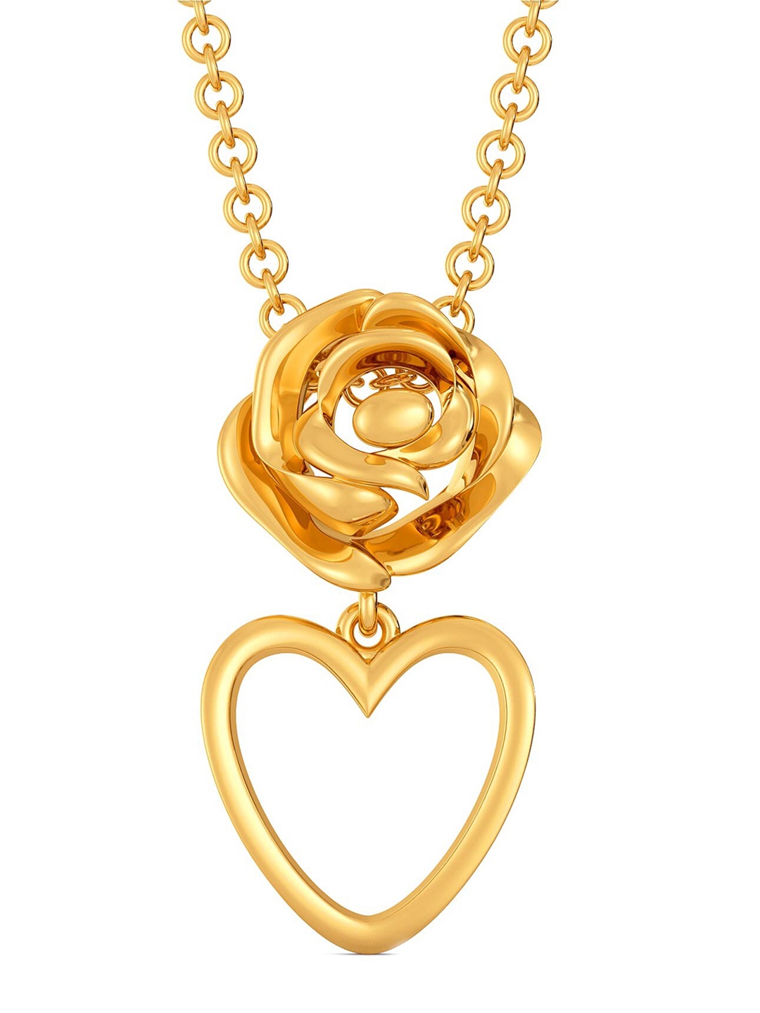 

MELORRA 18KT Gold Rebel Rose Pendant