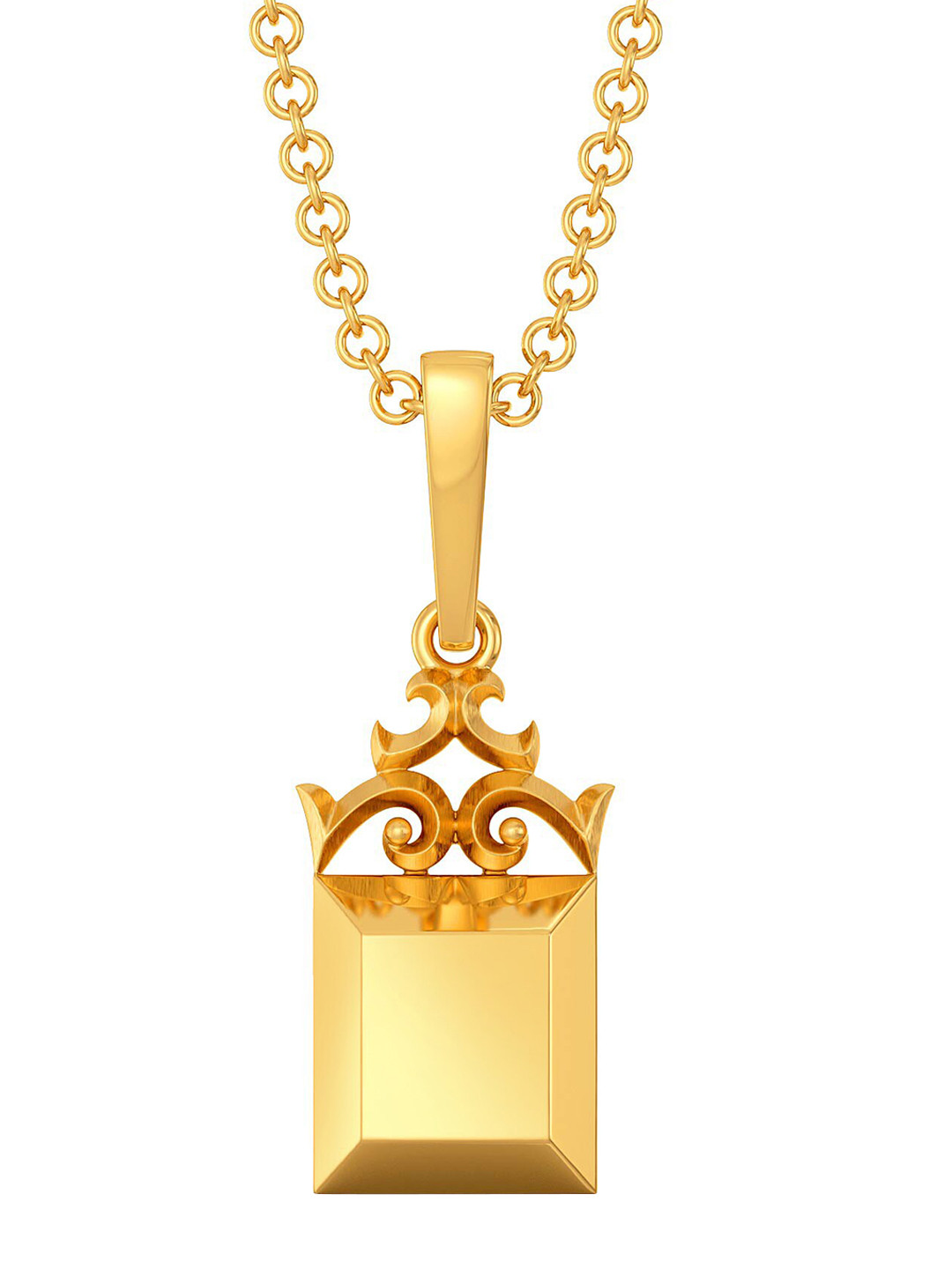 

MELORRA Victorian Swirls 18KT Gold Pendant