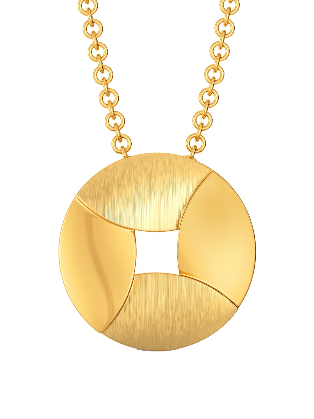 

MELORRA Sequin Subtlety 18KT Gold Pendant, Yellow