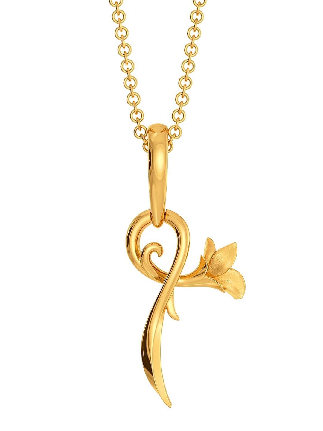 

MELORRA Drawing Room 18KT Gold Floral Shaped Pendant