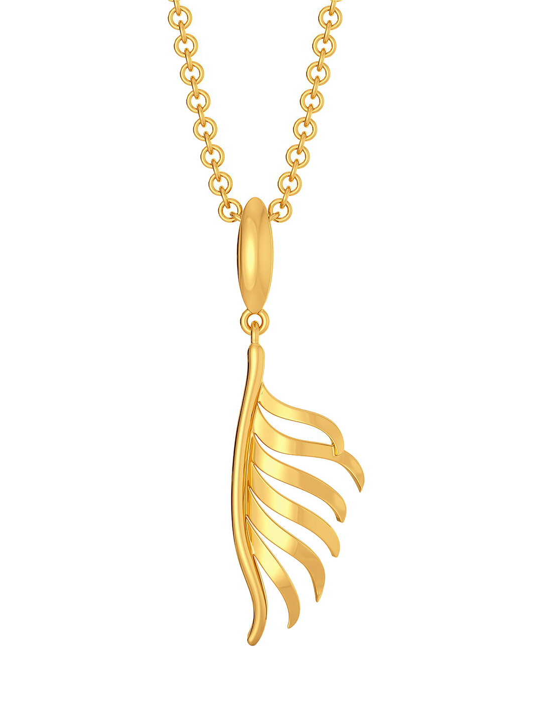 

MELORRA Feather Flow 18KT Gold Pendant
