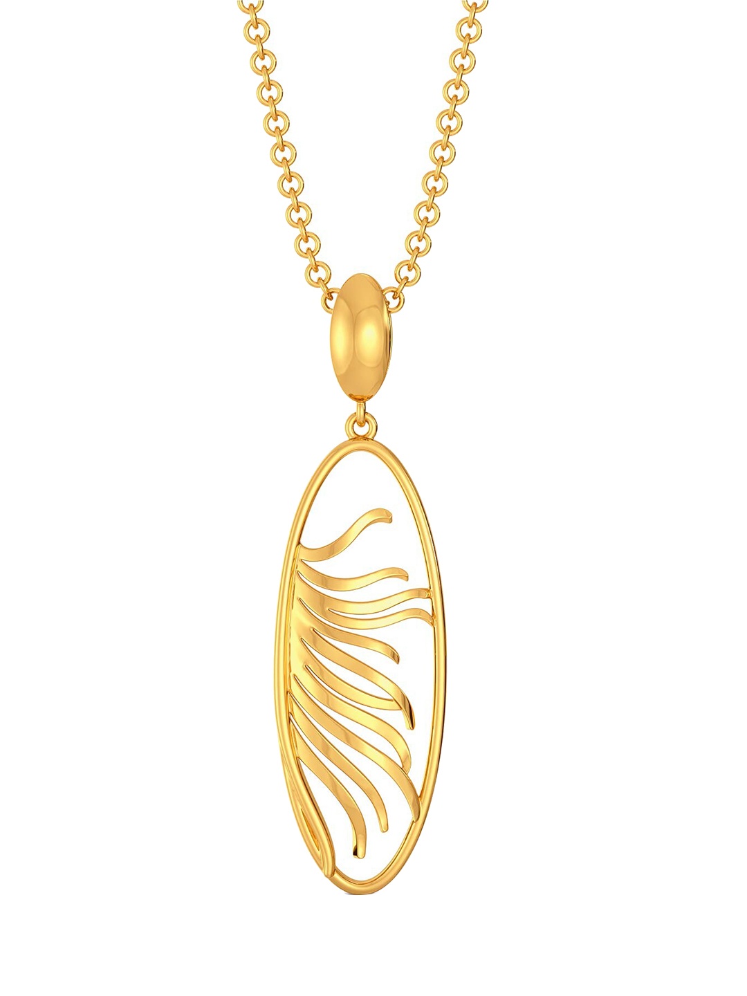 

MELORRA Plume Boom 18KT Gold Pendant