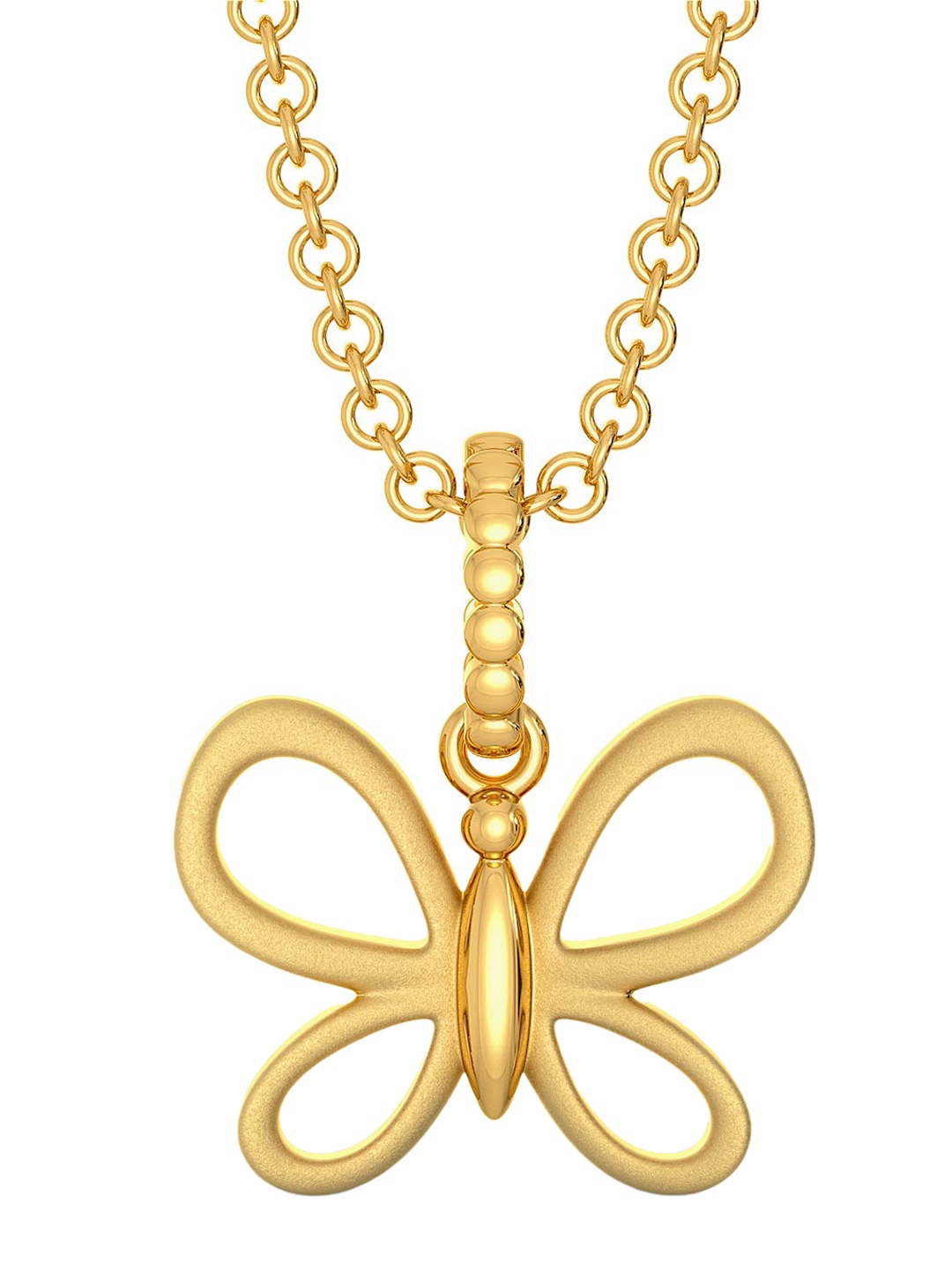 

MELORRA Butterfly Mystify 18KT Yellow Gold Pendant