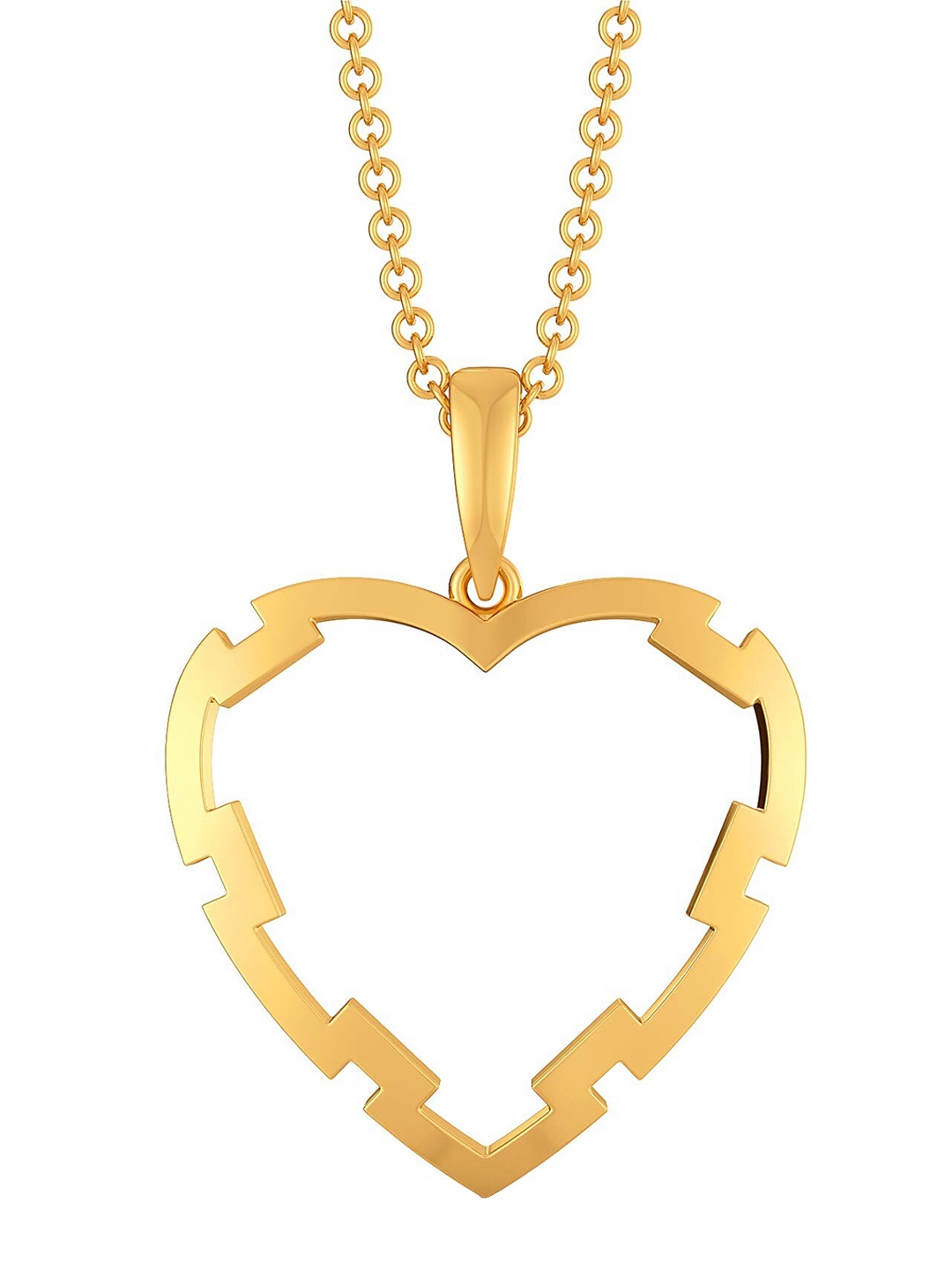 

MELORRA Fantasy Heart 18KT Gold Shaped Pendant