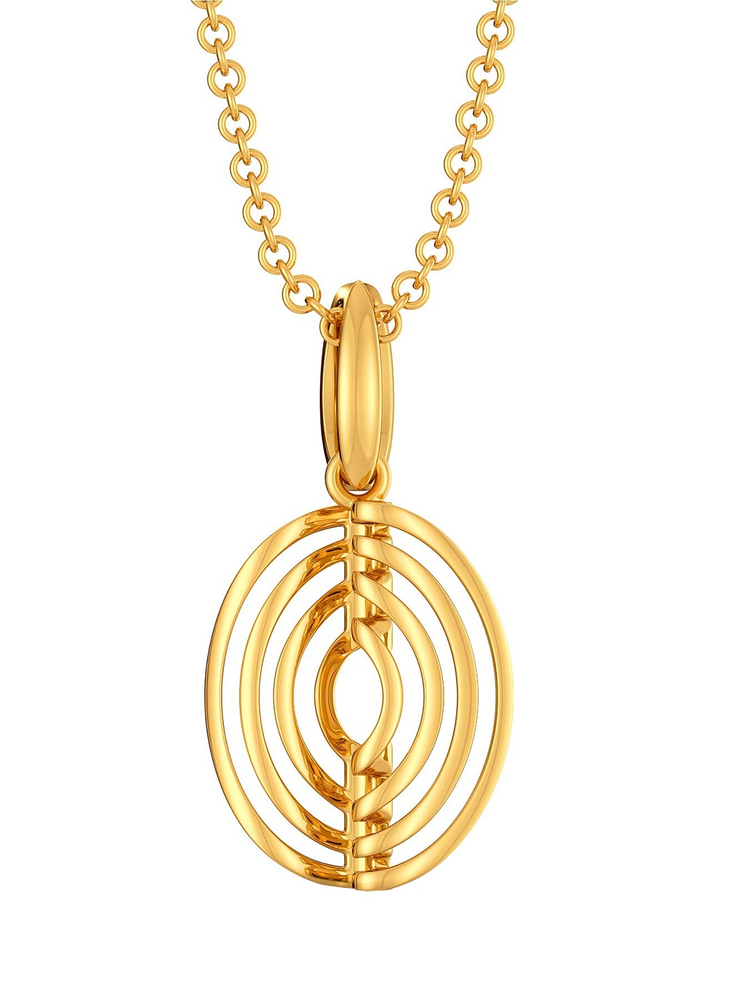 

MELORRA 18KT Gold Chic Delights Circular Shaped Pendant
