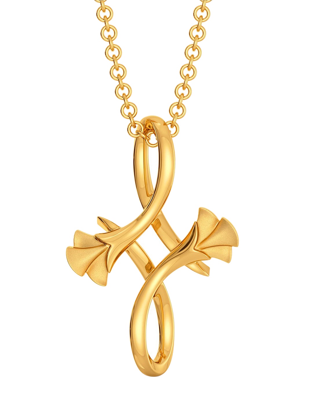 

MELORRA Wall Flower 18KT Gold Floral Shaped Pendant