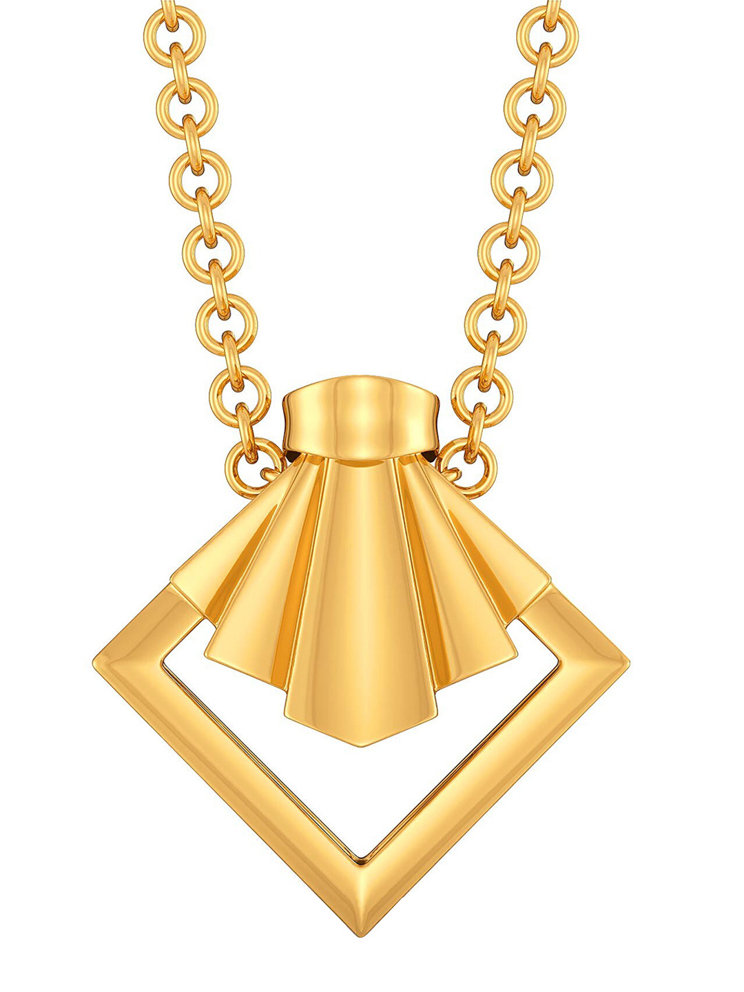 

MELORRA Knot A Bow 18KT Yellow Gold Geometric Shaped Pendant