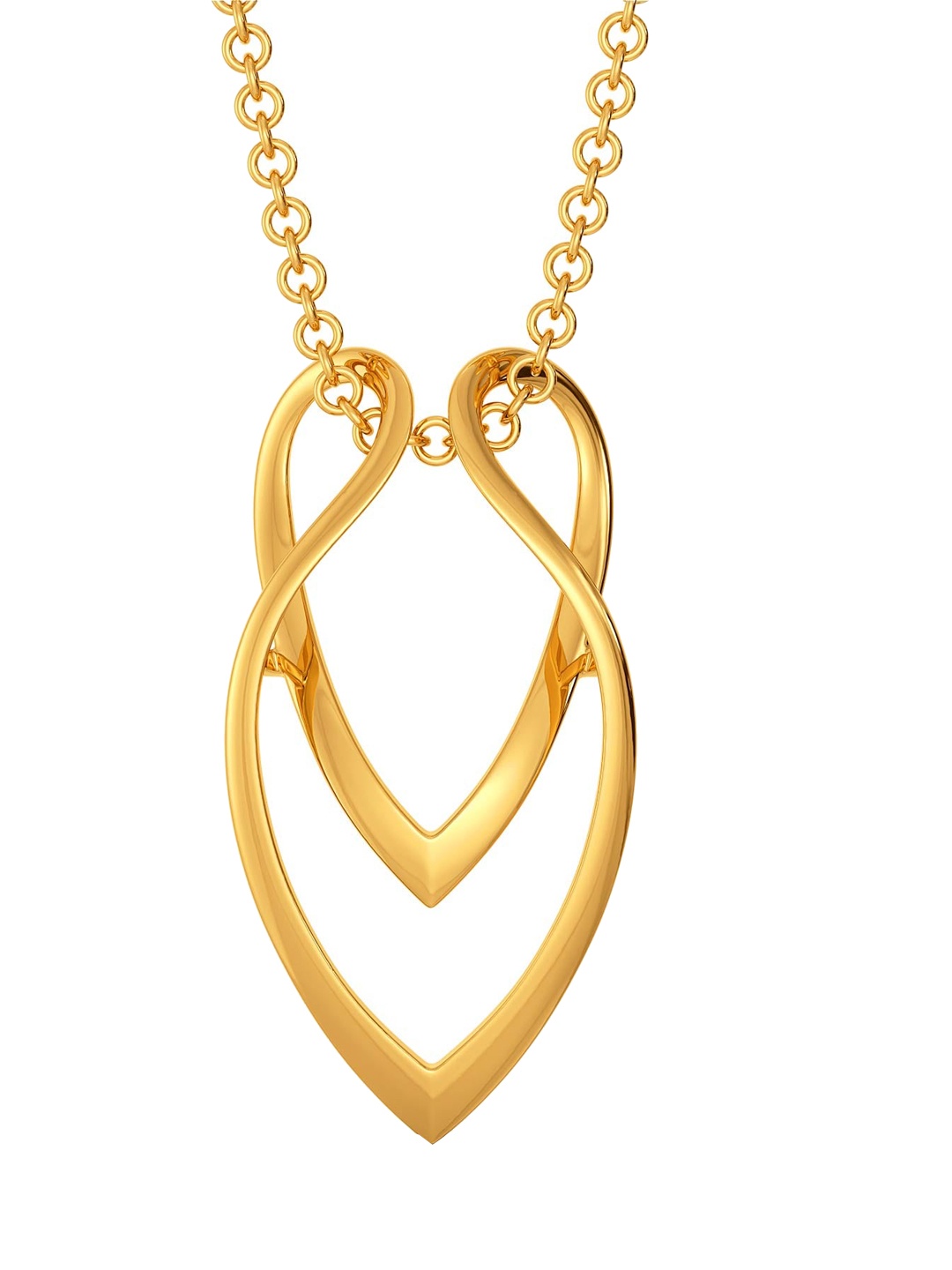 

MELORRA The Edgy Effect 18KT Gold Pendant