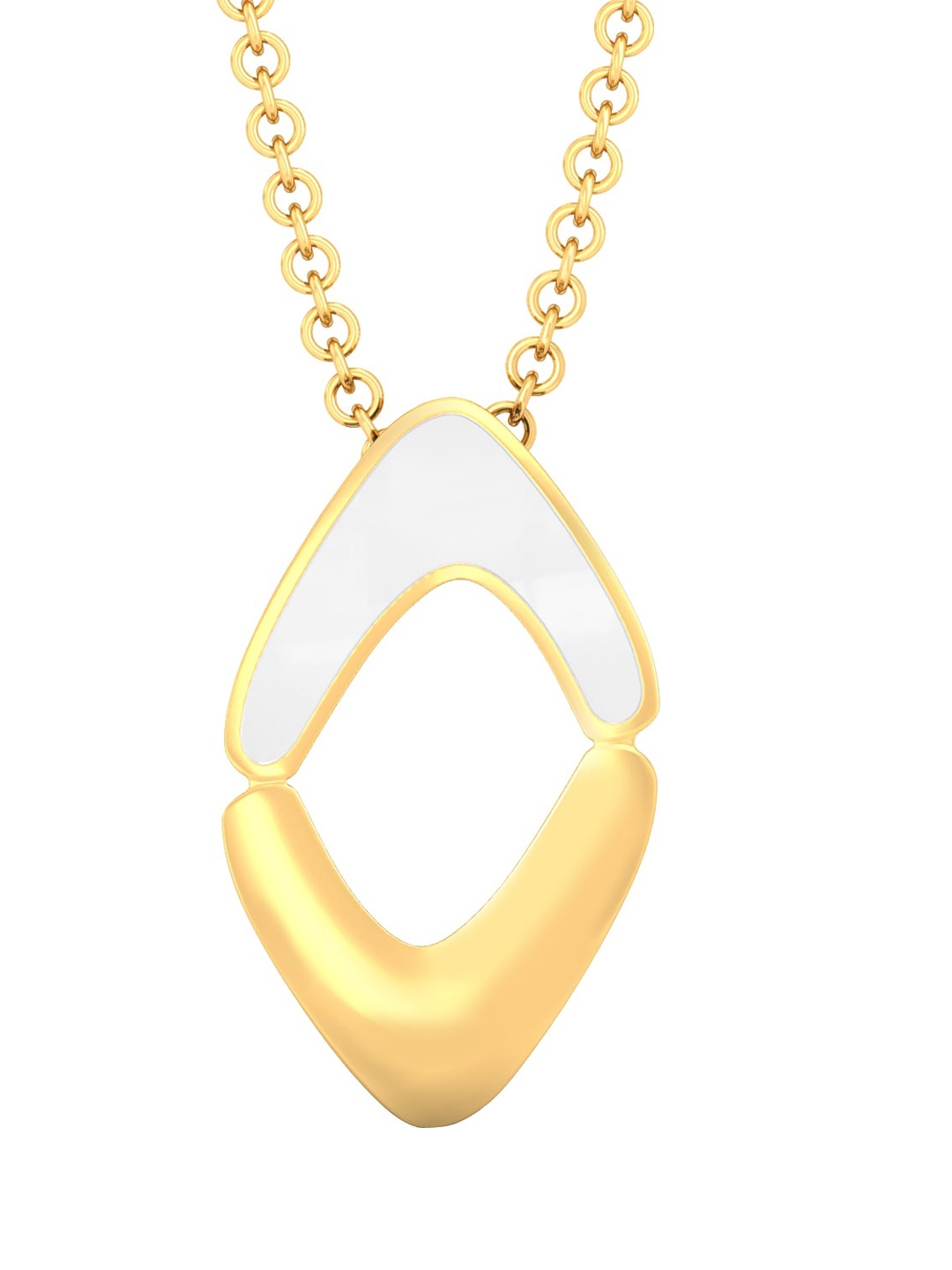 

MELORRA Modern Woman 18KT Gold Pendant