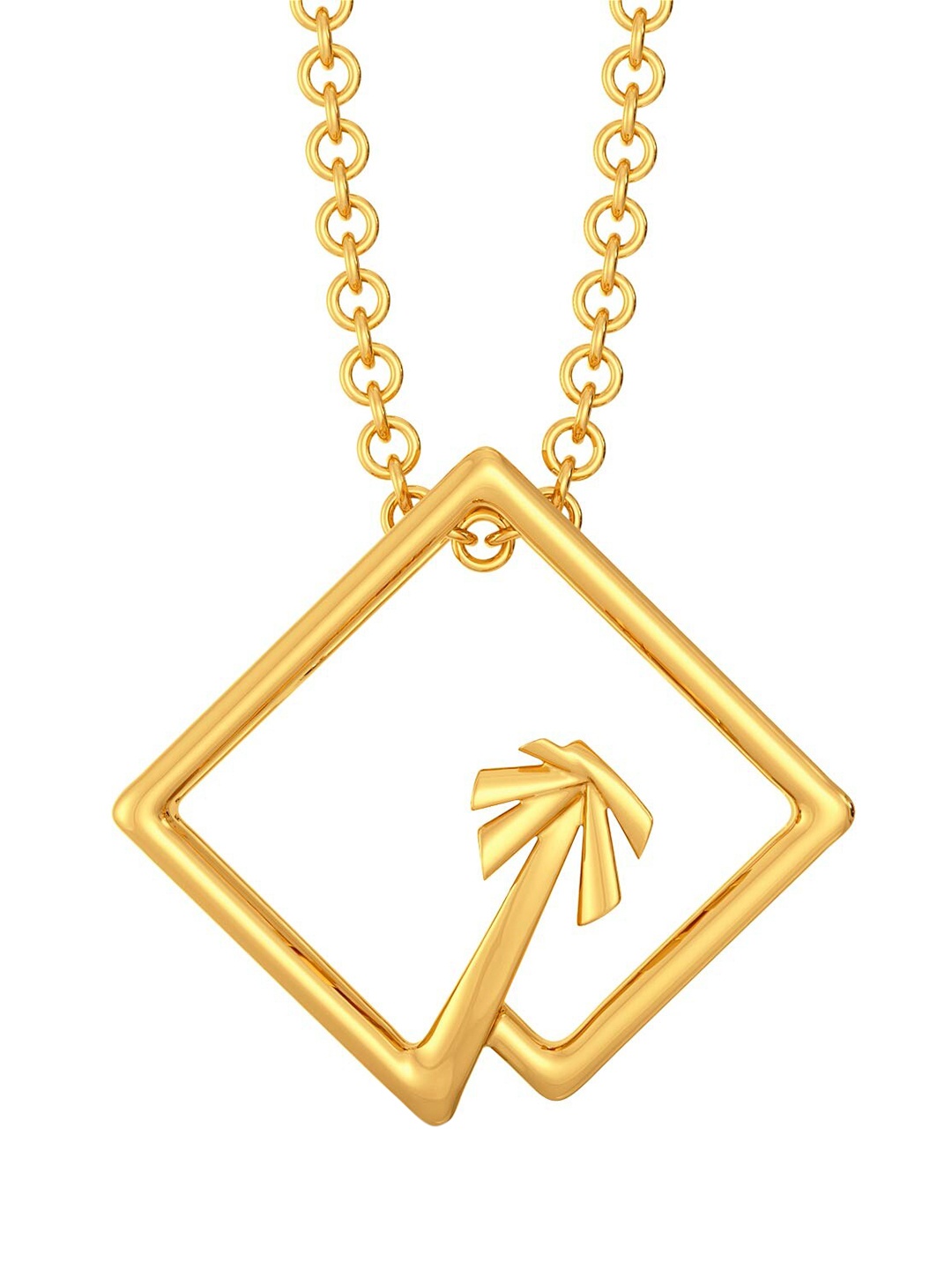 

MELORRA Beach in a Box 18KT Gold Geometric Shaped Palm Tree Pendant