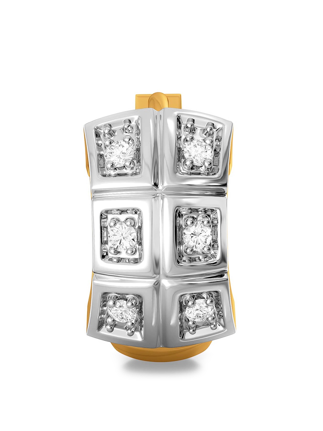 

MELORRA Team Tartan 18KT Gold Diamond Nosepin, White