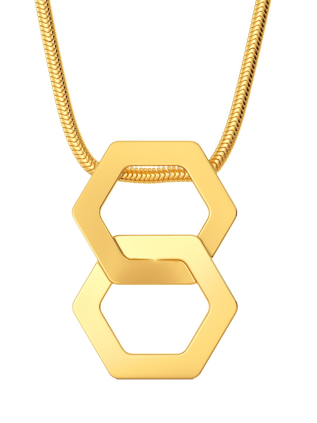 

MELORRA Entwined Gold 18KT Gold Pendant, Yellow