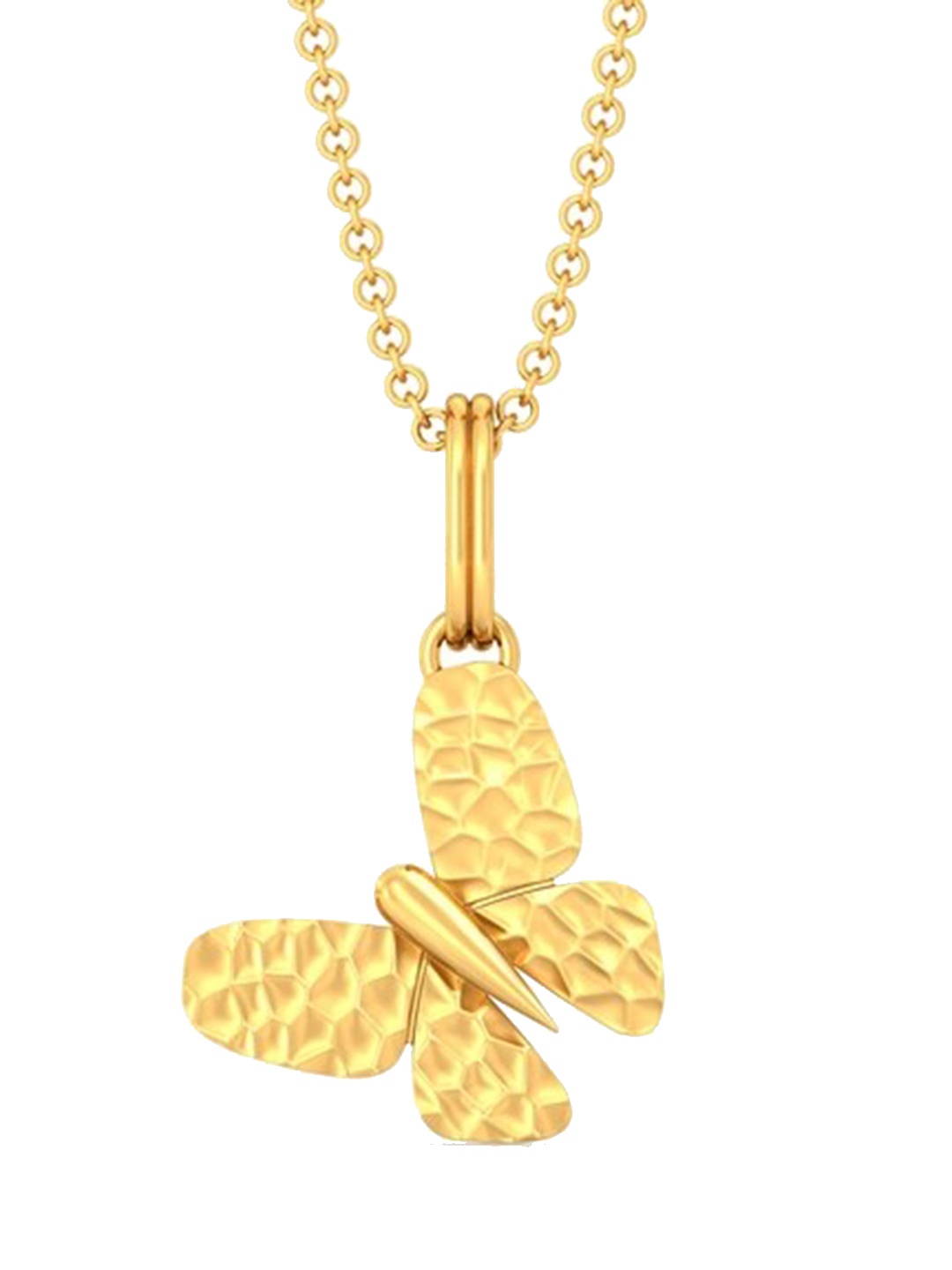 

MELORRA Flight Of Gold 18KT Gold Butterfly Shaped Pendant