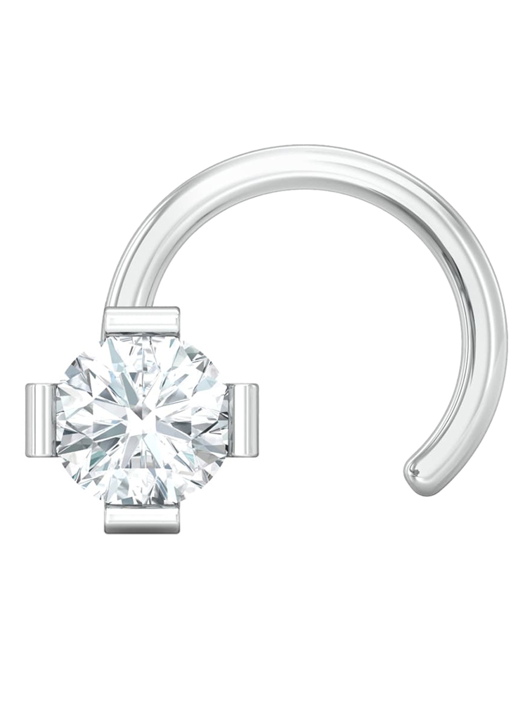 

MELORRA Viva Forever 18KT Diamond Nose Pin, White