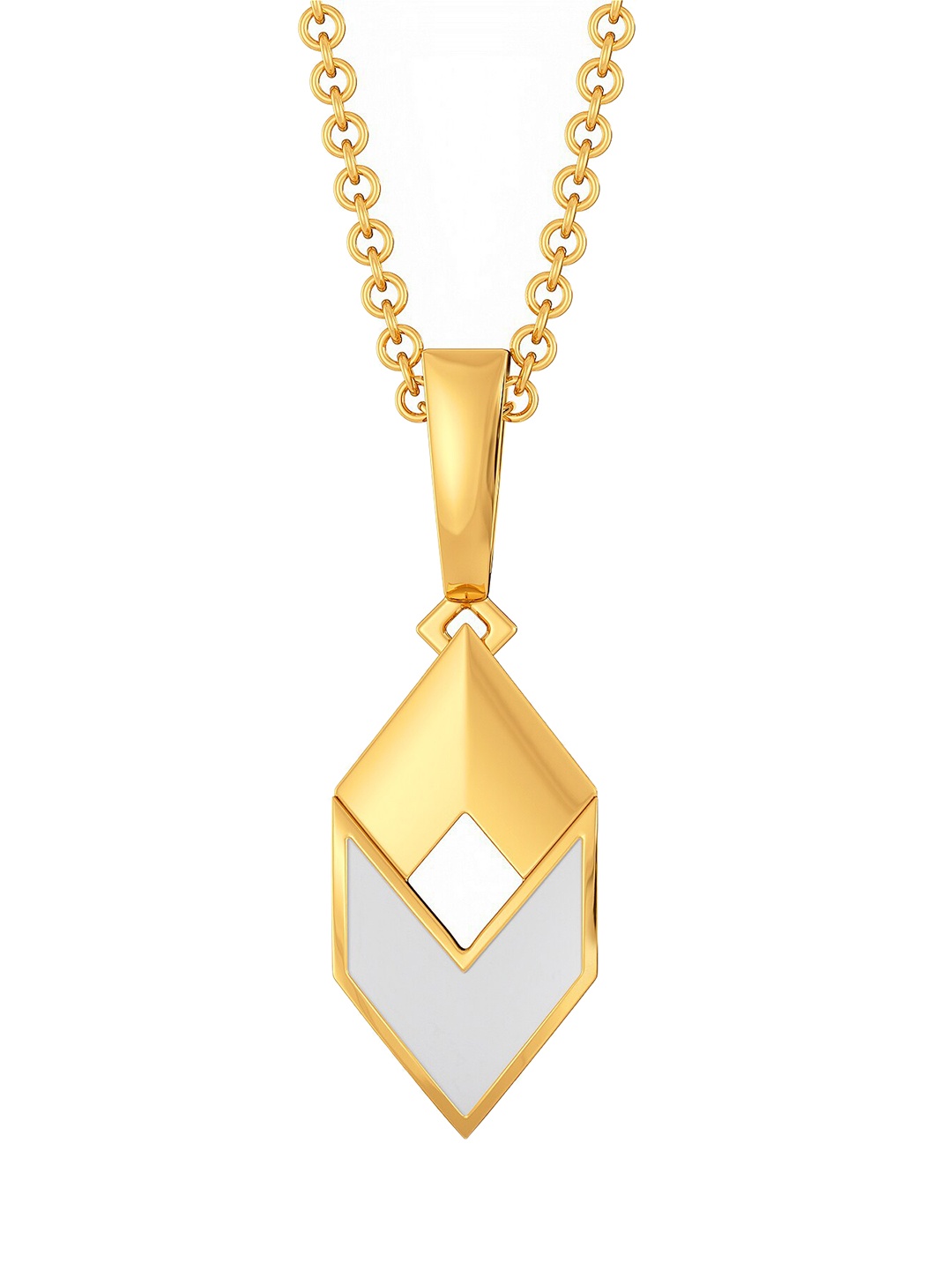 

MELORRA Sharp Shades 18KT Gold Pendant, Yellow