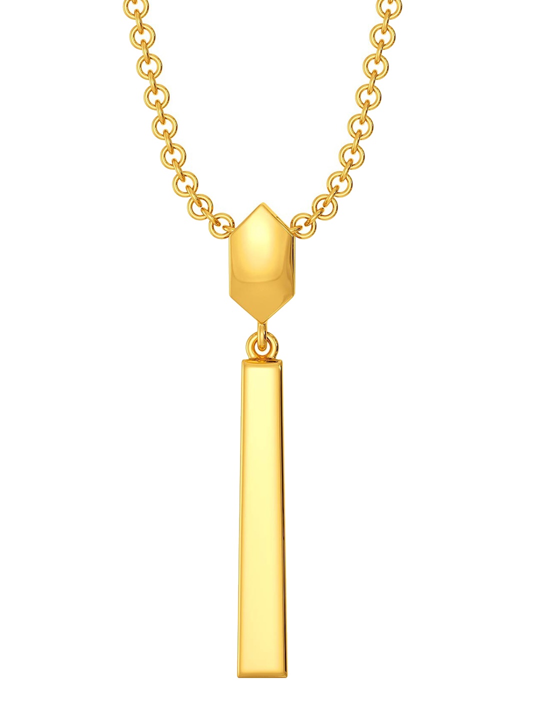 

MELORRA Dagger Collar 18KT Gold Geometric Shaped Pendant