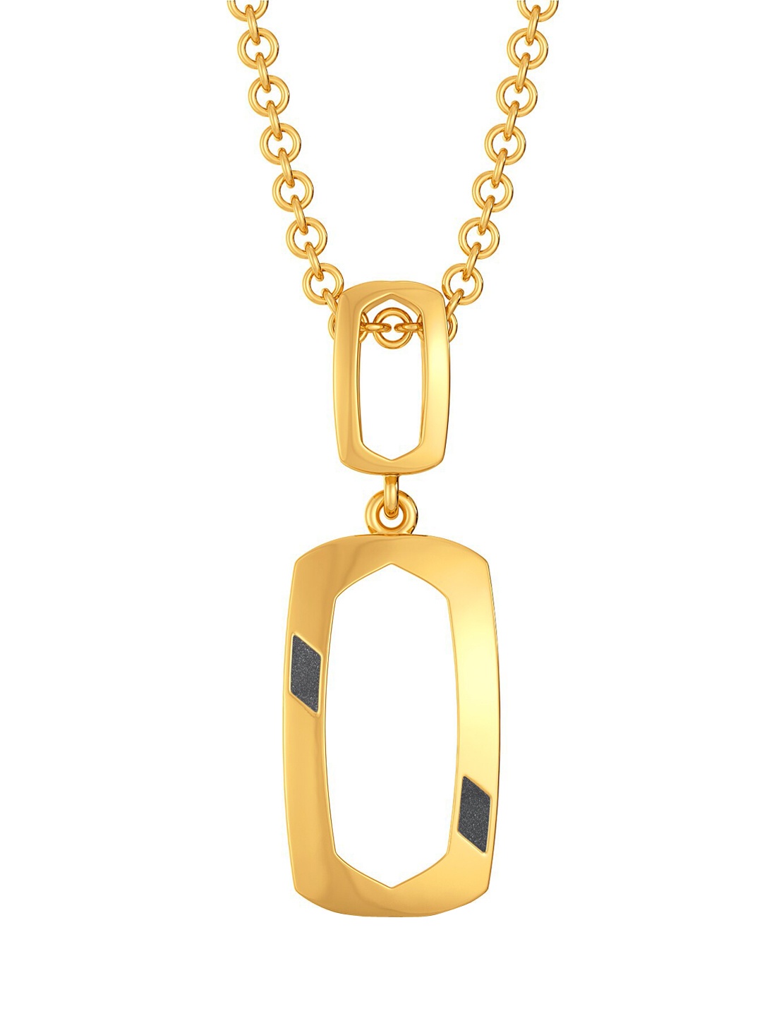 

MELORRA Boldly Black 18KT Gold Gold Pendant