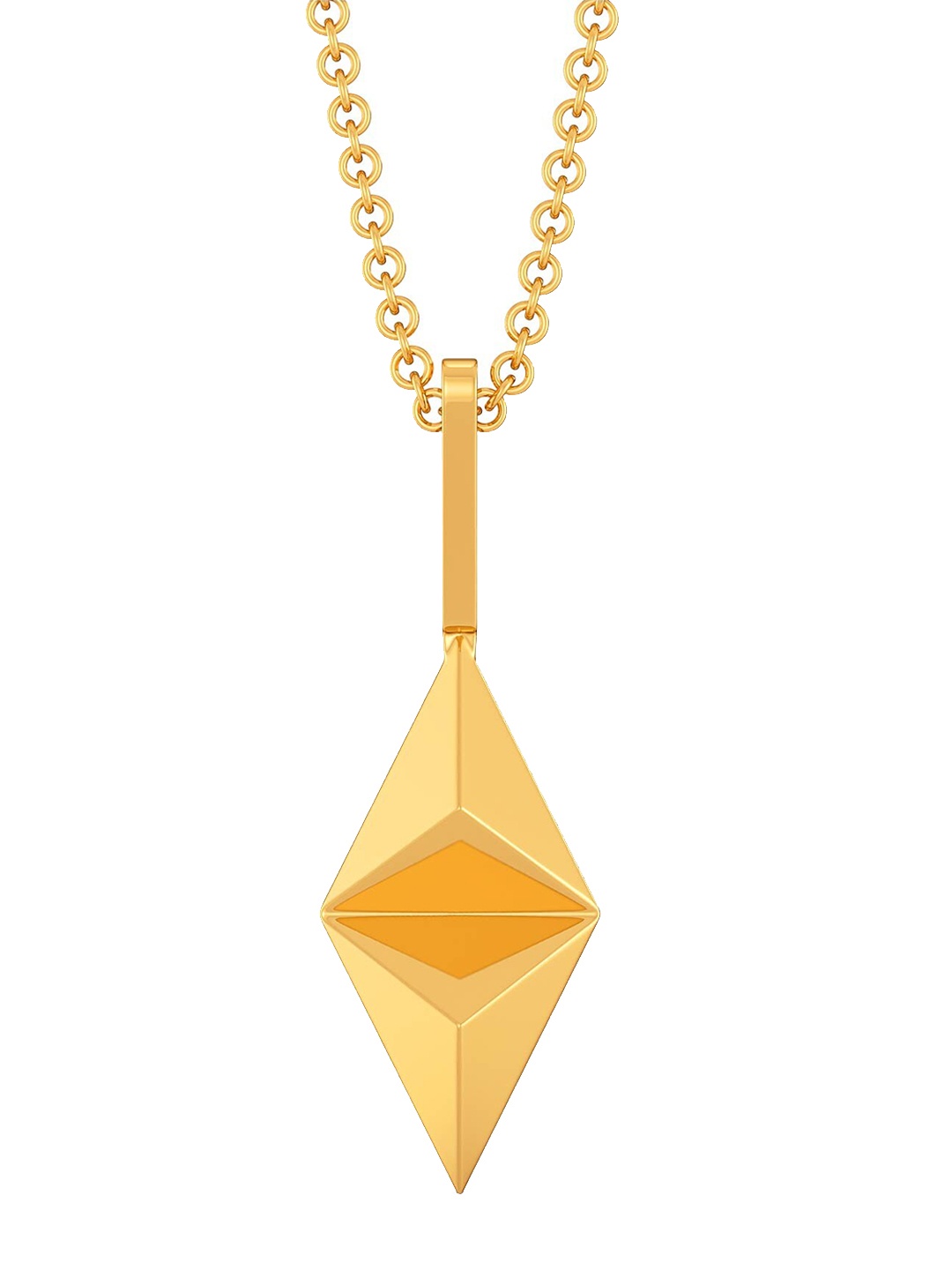 

MELORRA Love Triangle 18KT Gold Pendant