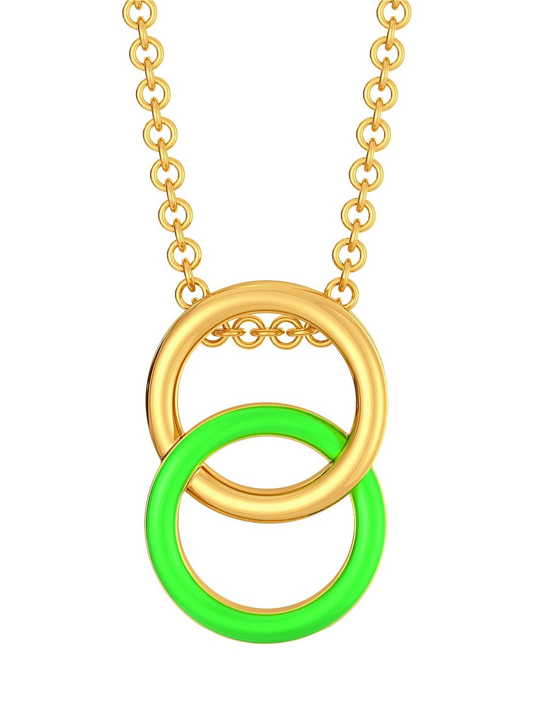 

MELORRA 18KT Gold Neon Hex Pendant