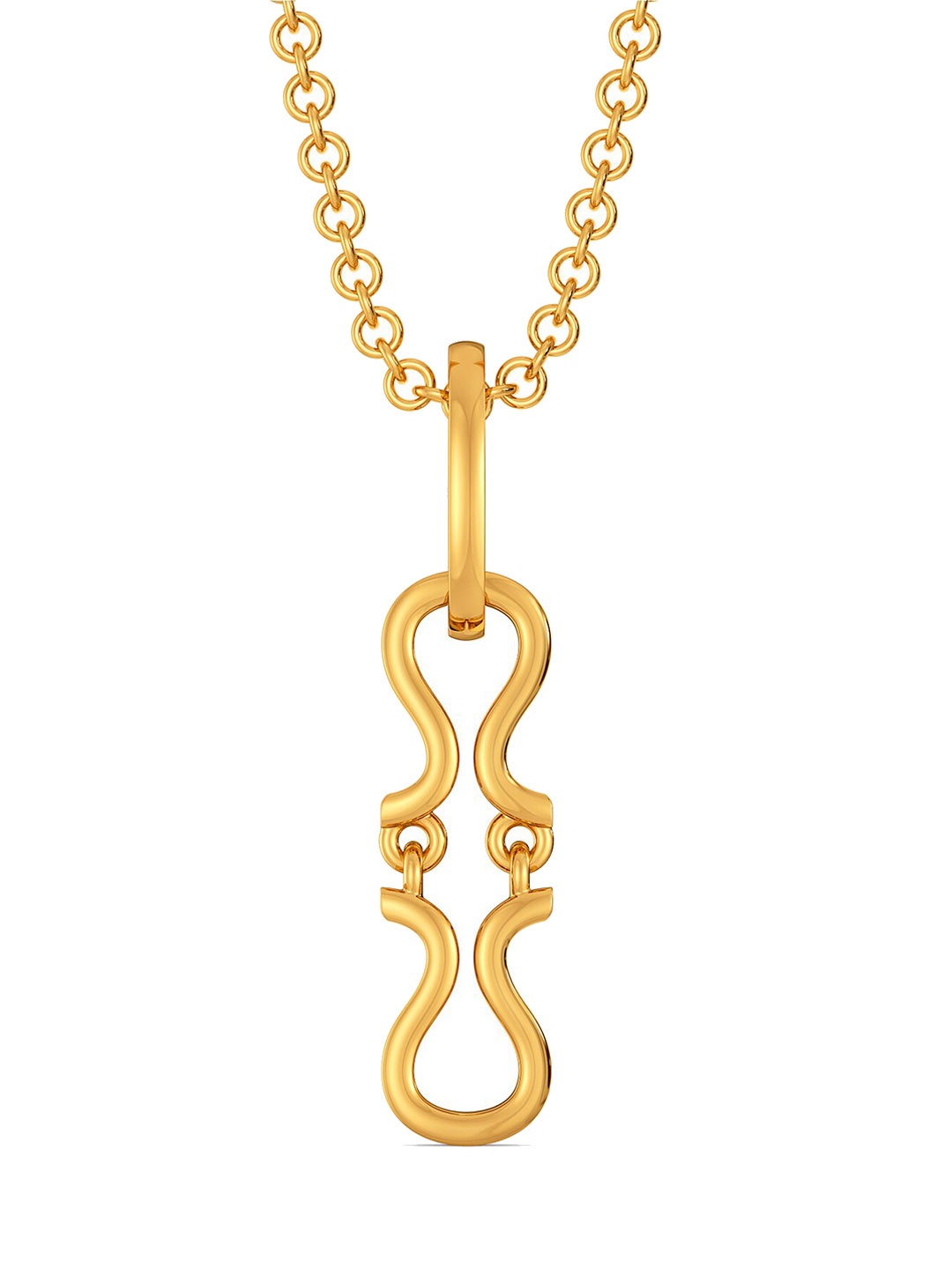 

MELORRA Knit Split 18KT Gold Pendant