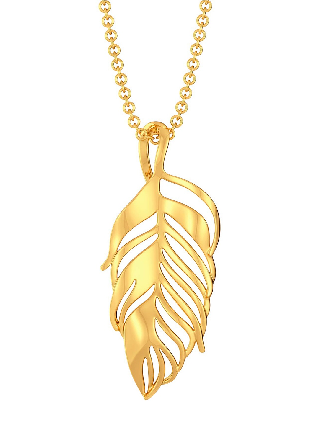 

MELORRA Funky Feathers 18KT Gold Pendant