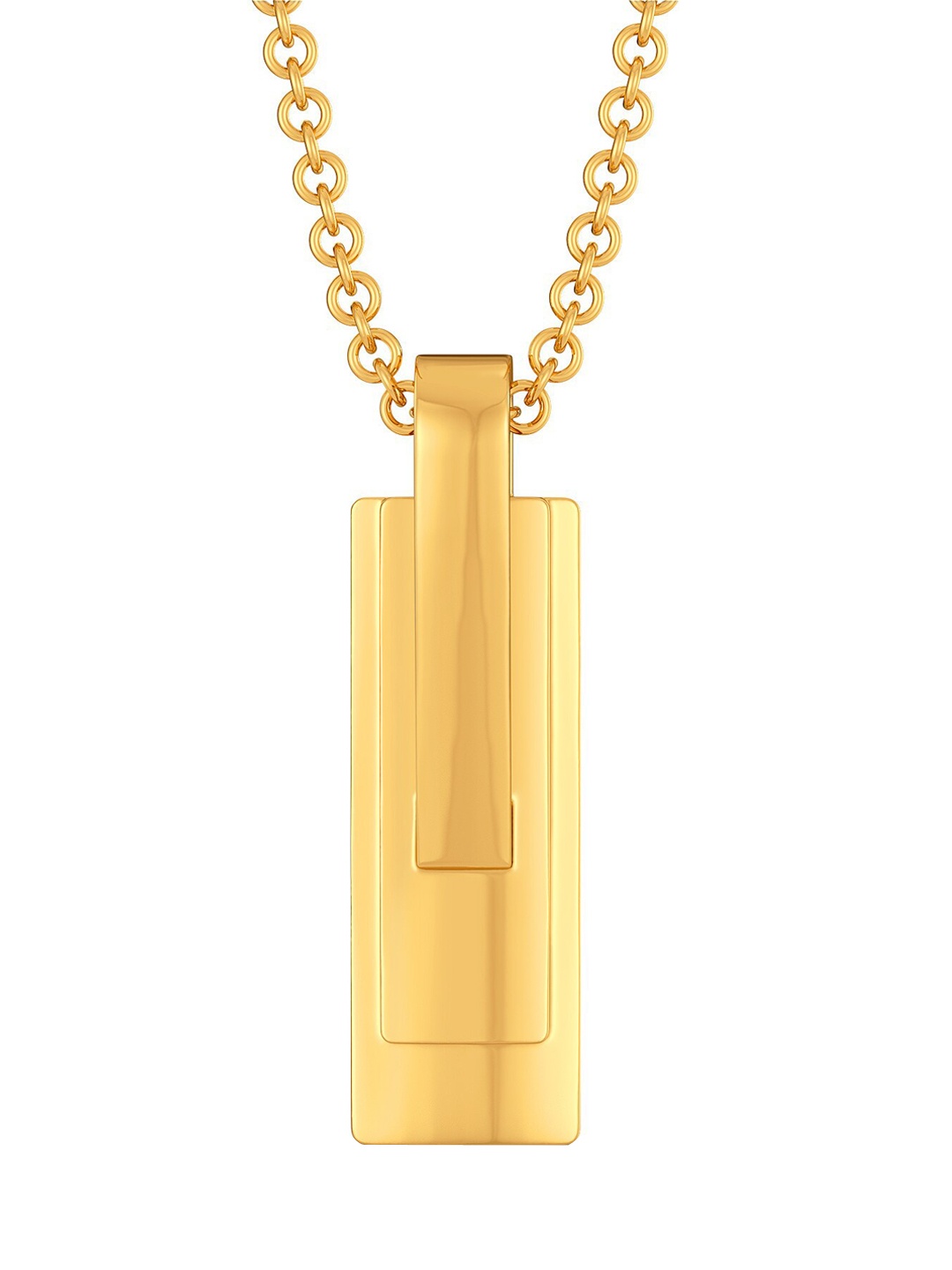

MELORRA Square Cut 18KT Gold Pendant