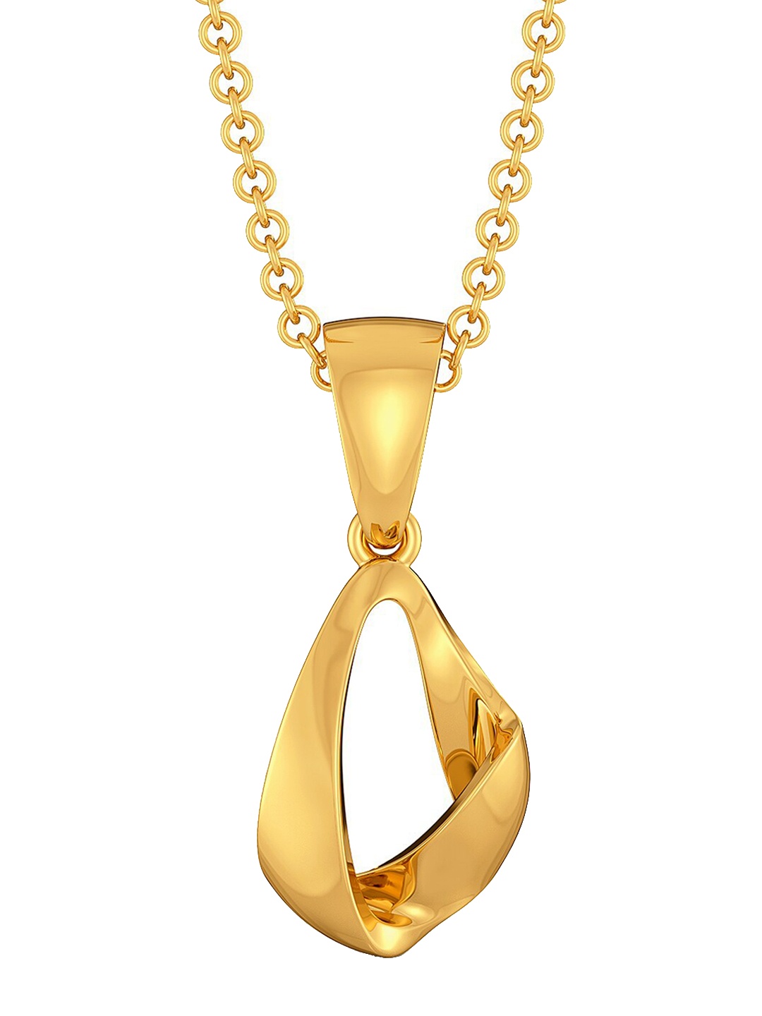 

MELORRA Hold The Fold 18KT Gold Pendant, Yellow