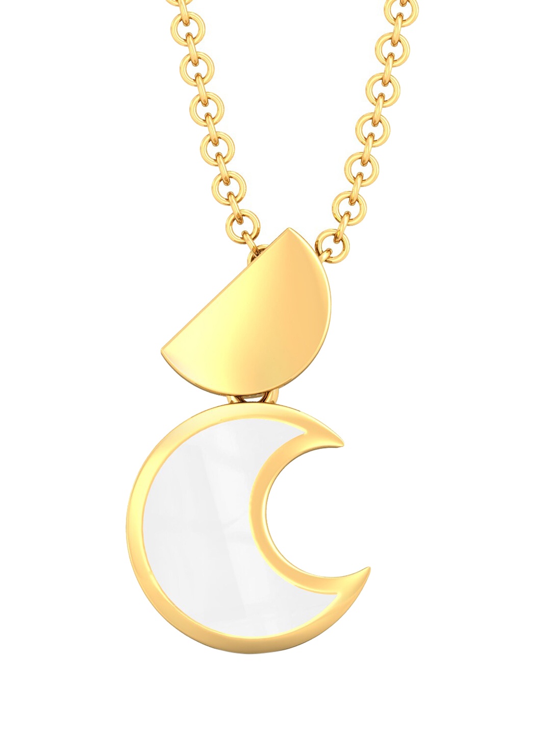 

MELORRA Snow Moon 18KT Gold Pendant, Yellow