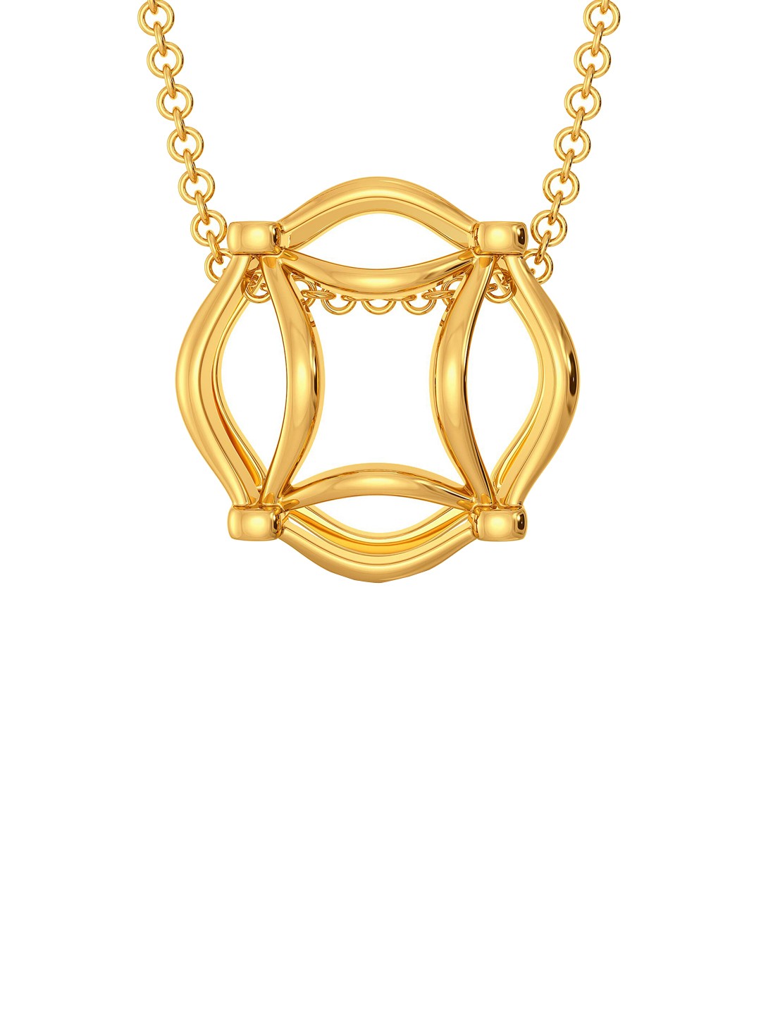 

MELORRA 18KT Yellow Gold Bohemian Nets Pendant