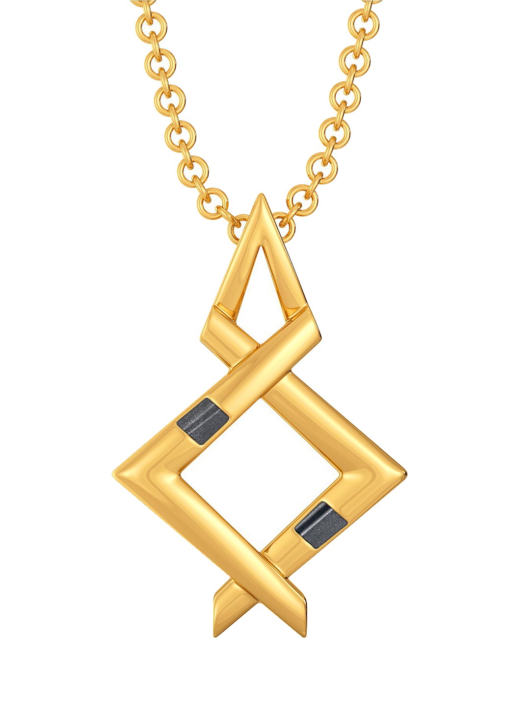 

MELORRA My Kinda Black 18KT Gold Pendant, Yellow