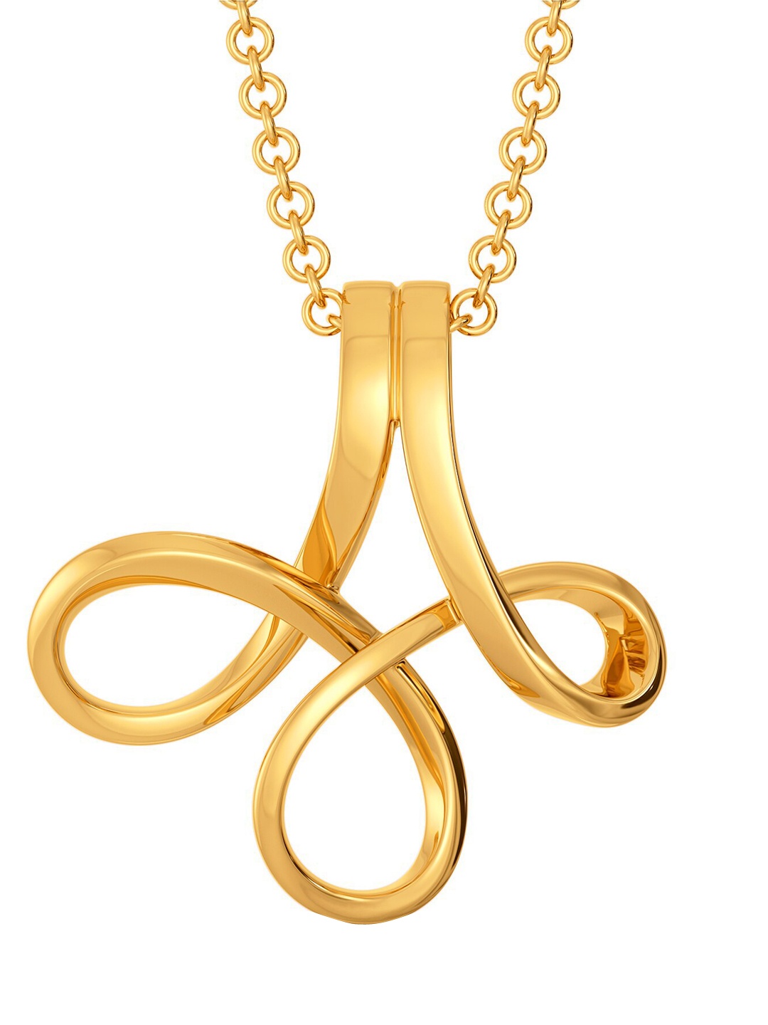 

MELORRA Loopy Bends 18KT Gold Pendant