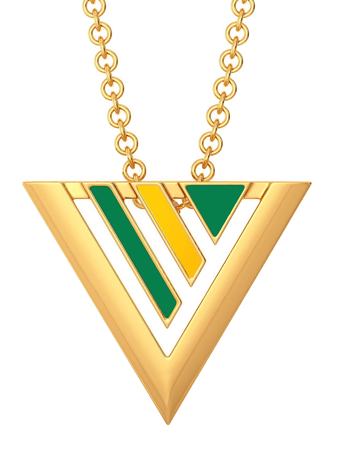 

MELORRA Varsity Greens 18KT Gold Pendant