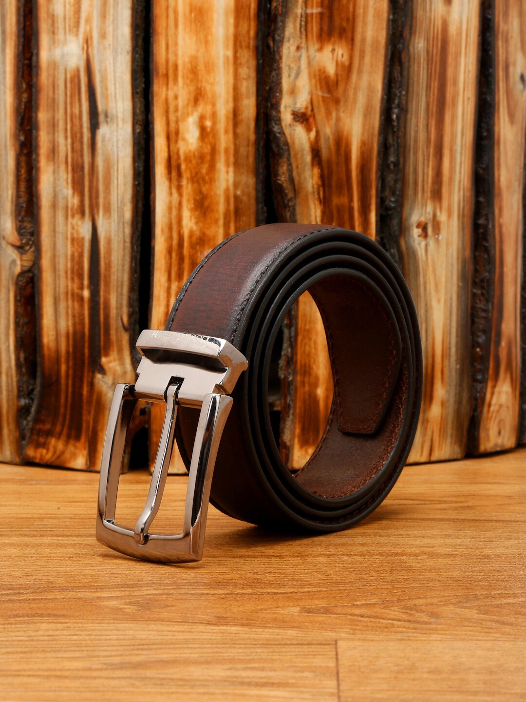 

LOUIS STITCH Men Premium Leather Casual Belt, Brown