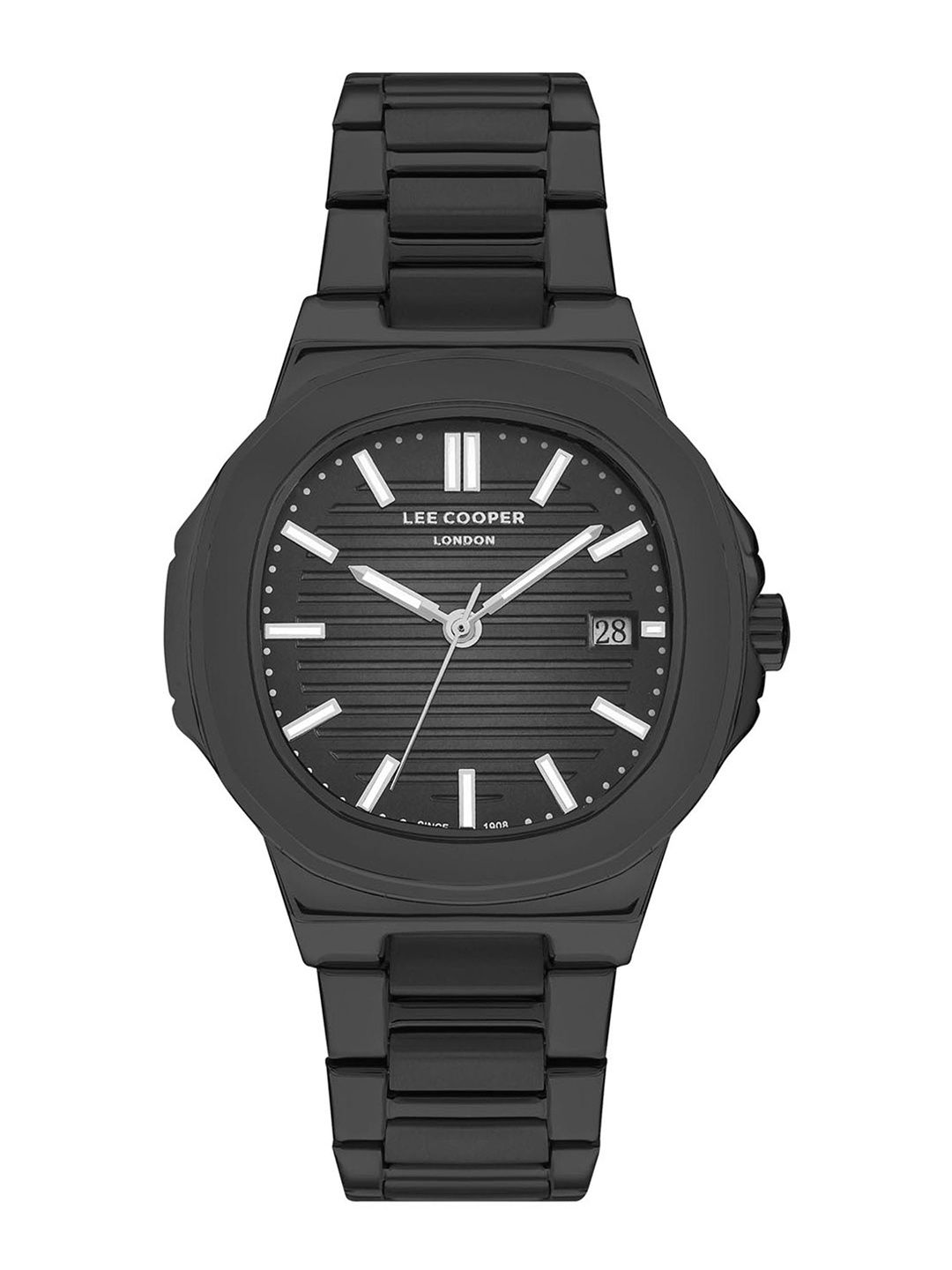

Lee Cooper Men Brass Stainless Steel Bracelet Style Straps Digital Watch LC07368 060, Grey