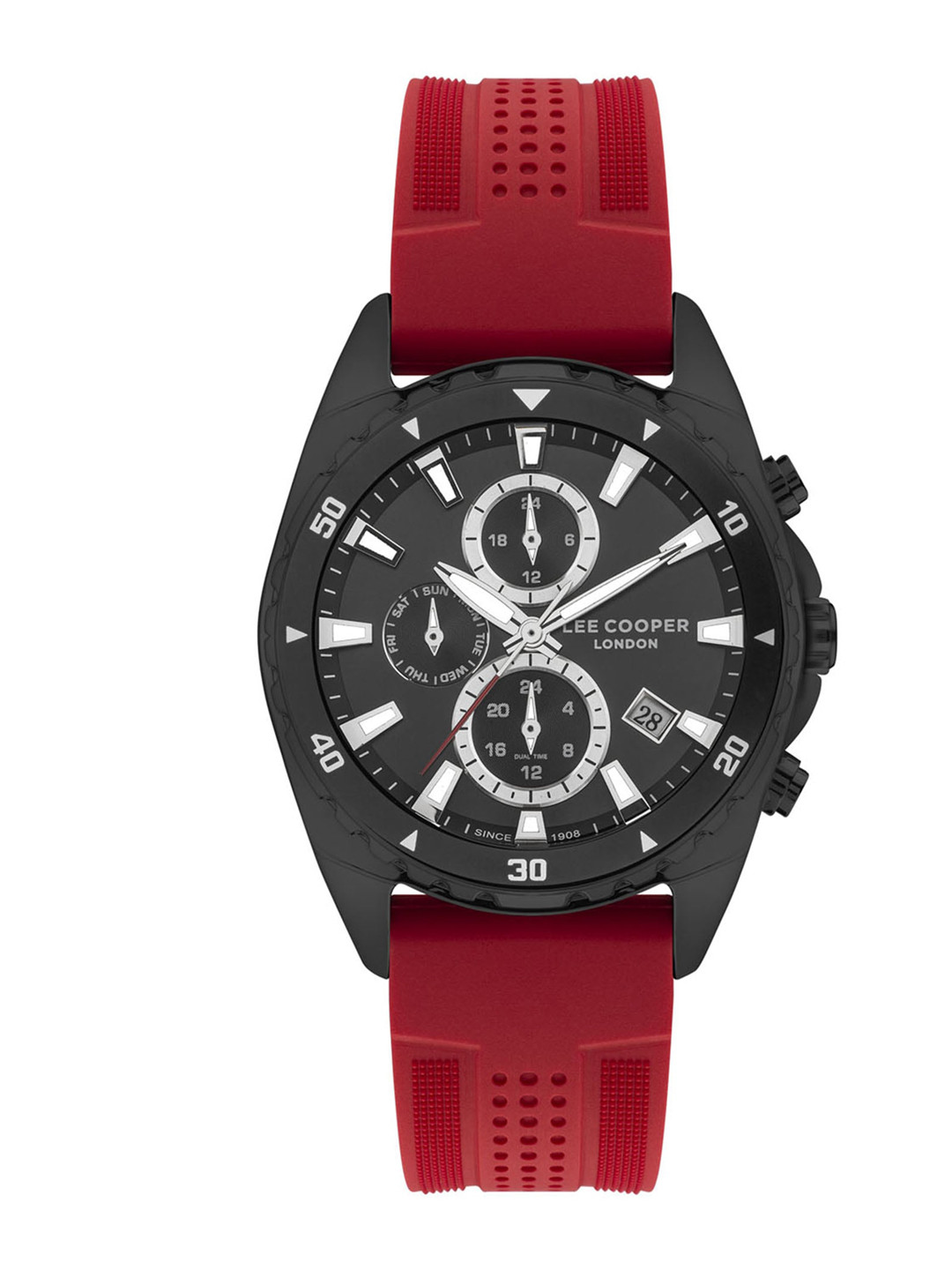 

Lee Cooper Men Brass Straps Analogue Multi Function Watch LC07527 658, Black