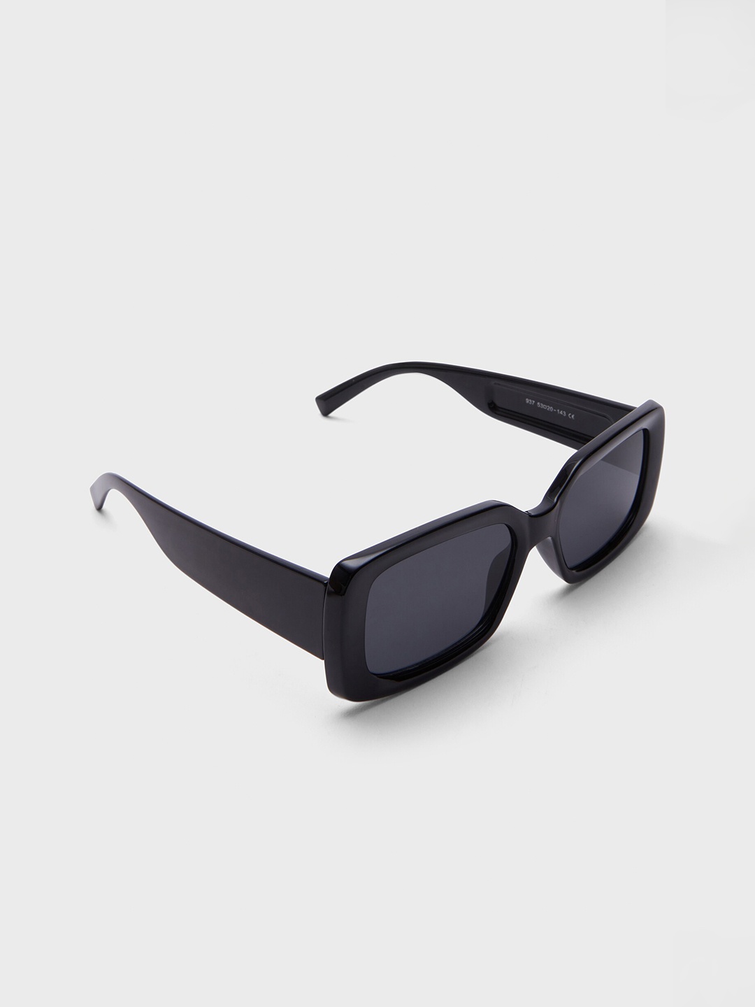 

20Dresses Women Rectangle Acrylic Sunglasses With Regular Lens SG010734, Black