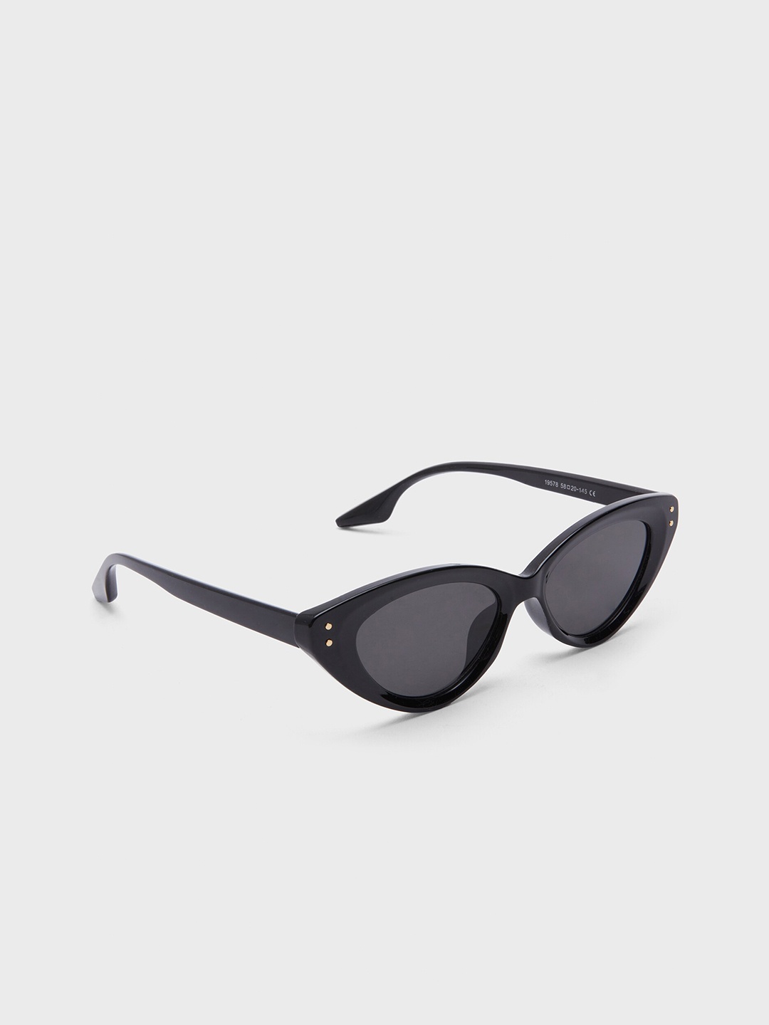

20Dresses Women Cateye Acrylic Sunglasses With Regular Lens SG010750, Black