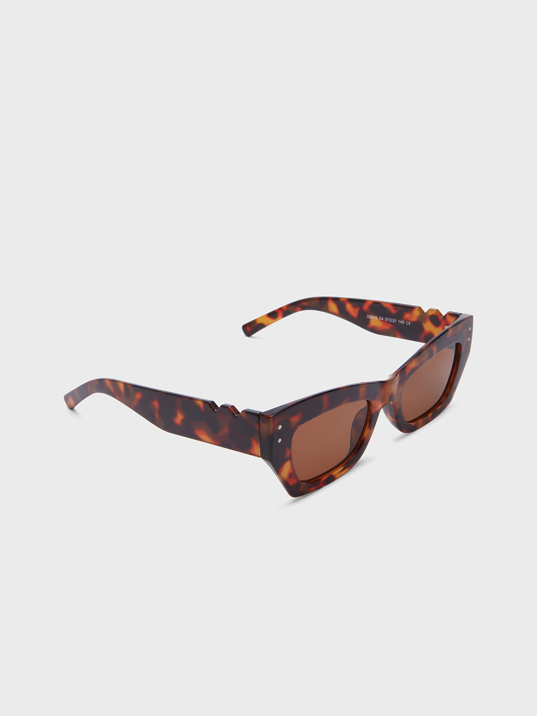 

20Dresses Women Cateye Animal Printed Acrylic Sunglasses With Regular Lens SG010780, Brown