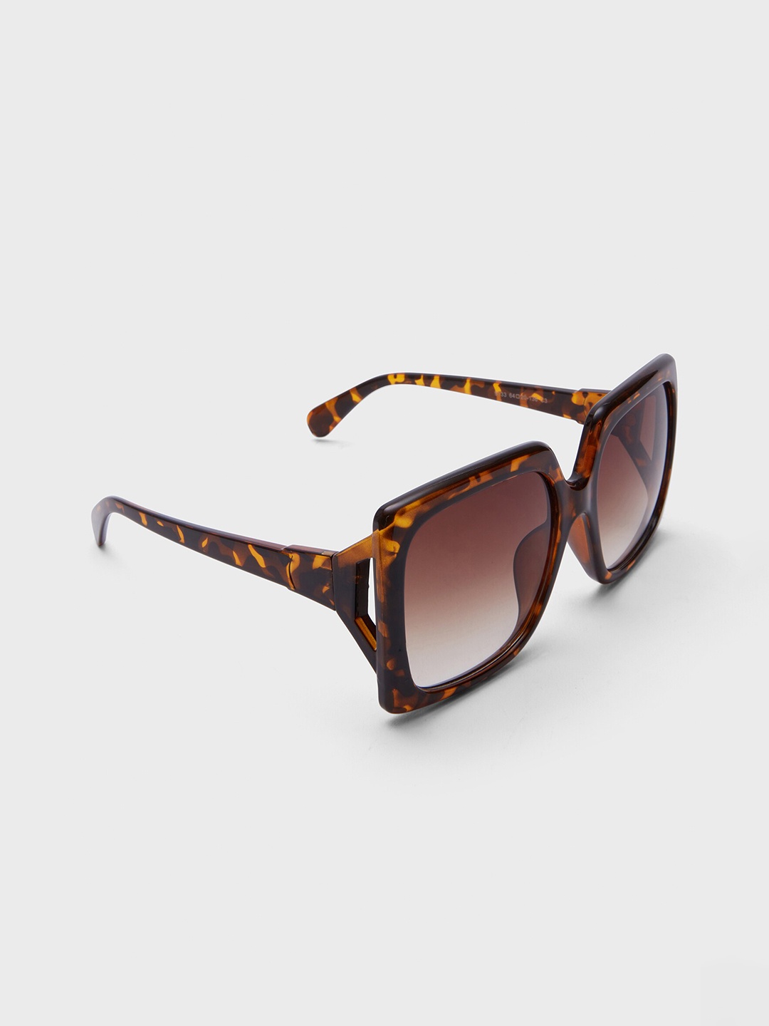 

20Dresses Women Square Animal Printed Acrylic Sunglasses With Regular Lens SG010752, Brown