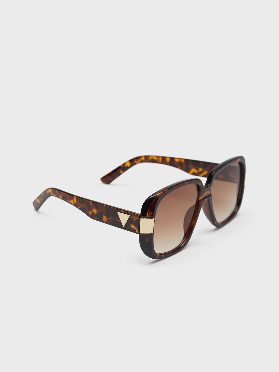 

20Dresses Women Square Printed Acrylic Sunglasses With Regular Lens SG010790, Brown