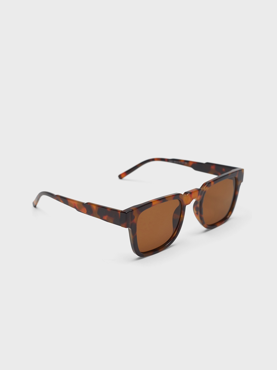 

20Dresses Women Square Printed Acrylic Sunglasses With Regular Lens SG010802, Brown
