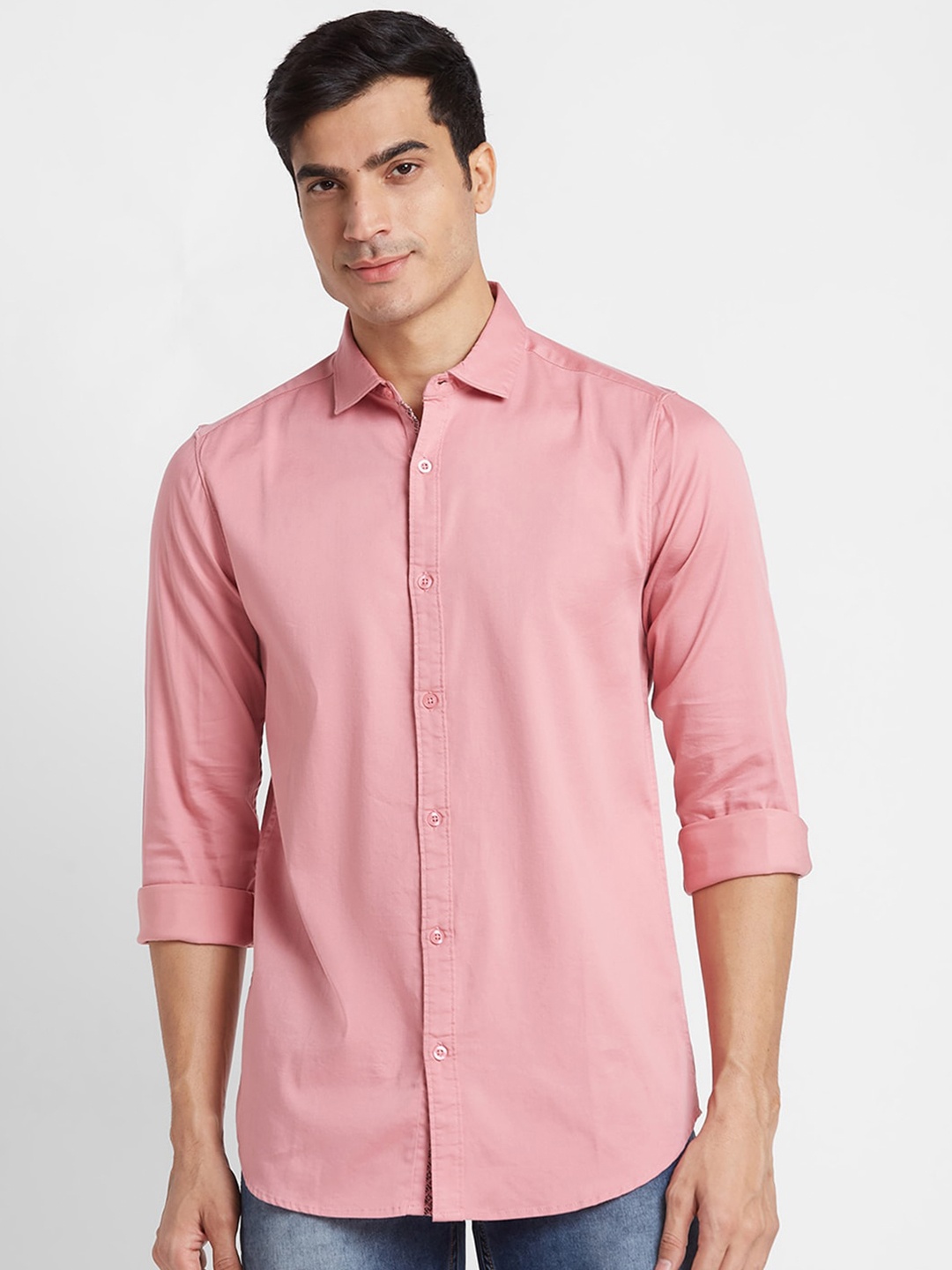 

Globus Original Pure Cotton Casual Shirt, Pink