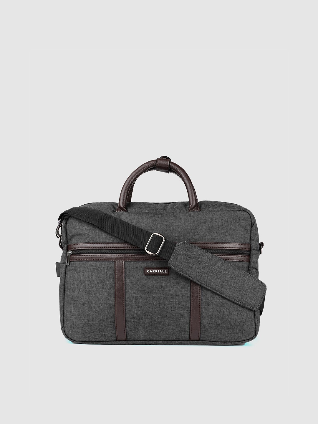 

CARRIALL Unisex Grey Messenger Bag